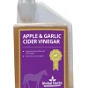 Complement Alimentaire De Soin Pour Equins¨Vinaigre De Cidre De Pomme + Ail Global Herbs Apple & Garlic Cider Vinegar, 1 L