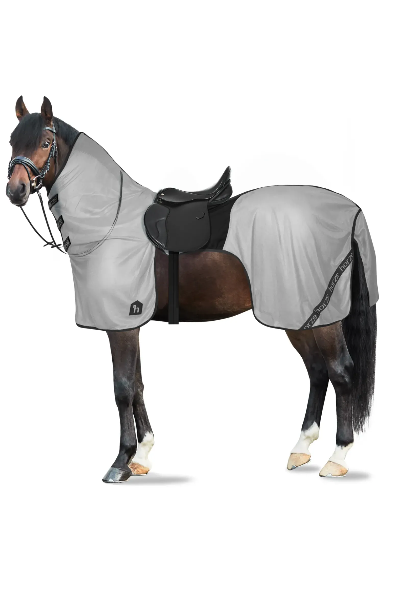 Couverture Anti-Mouches Pour Monter A Cheval Horze Paso Fino Avec Couvre-Encolure Amovible Et Protection Uv