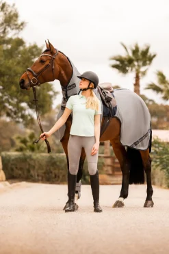 Couverture Anti-Mouches Pour Monter A Cheval Horze Paso Fino Avec Couvre-Encolure Amovible Et Protection Uv