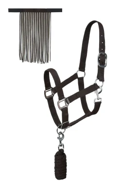 Ensemble Licol, Longe Et Bonnet Anti-Mouches Horze Moreton