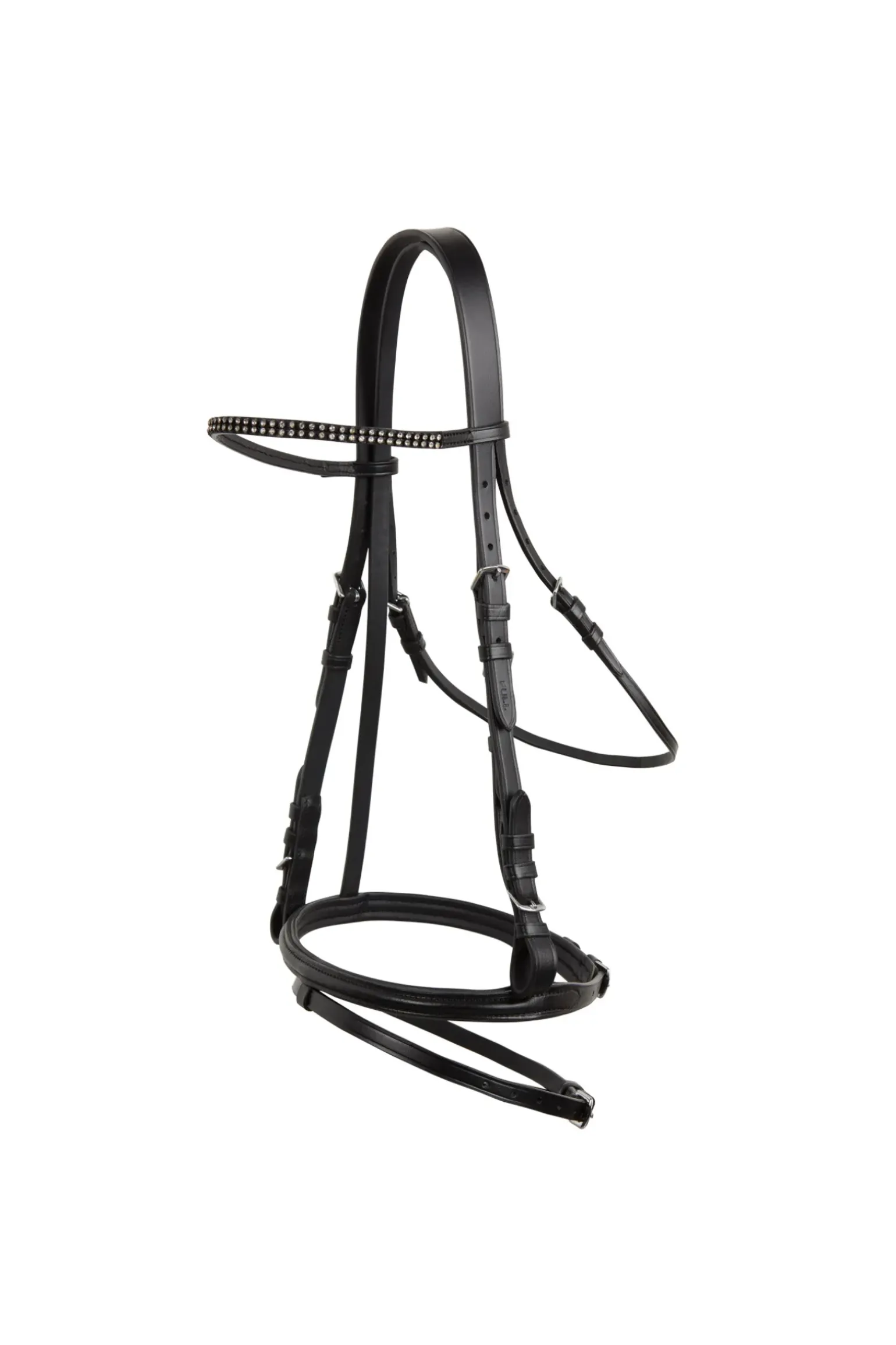Filet En Cuir Avec Frontal Decore Cristal Horze