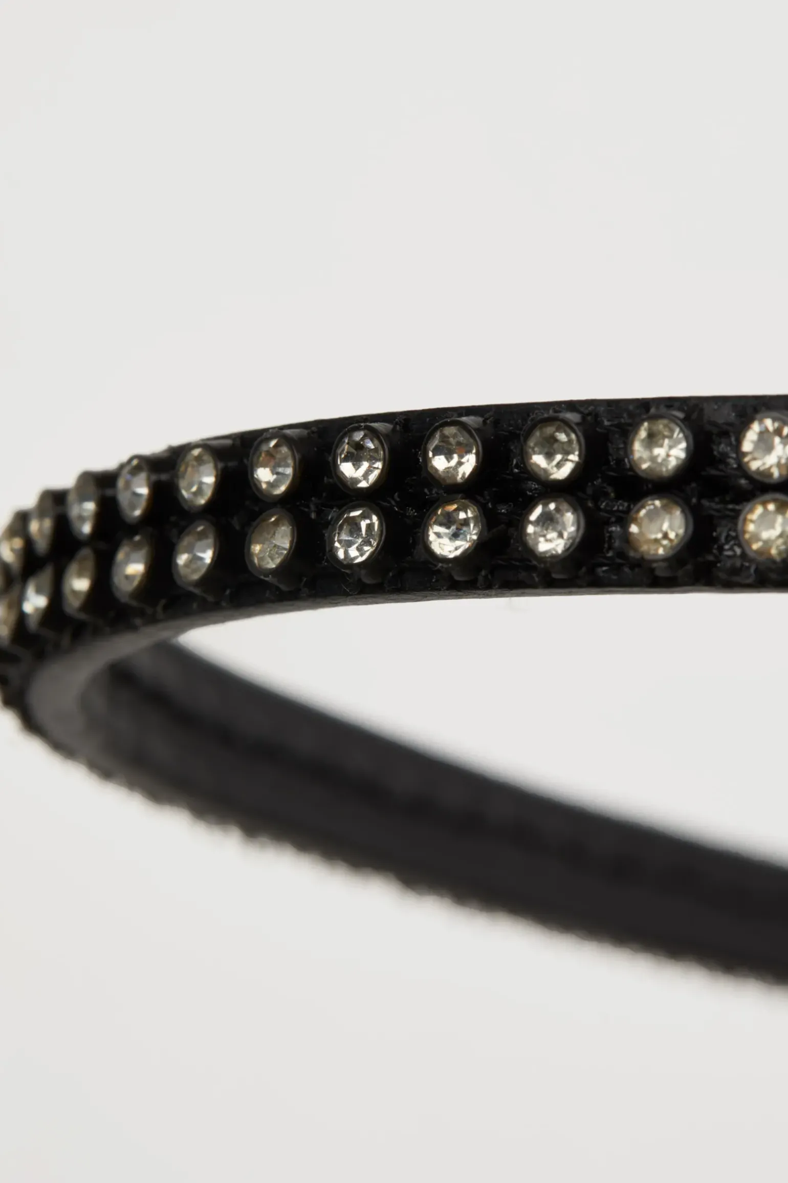 Filet En Cuir Avec Frontal Decore Cristal Horze
