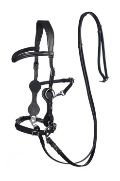 Fra Calli Hackamore Bridle (Syst.2) W/Jaw Straps, Scissors & Rein