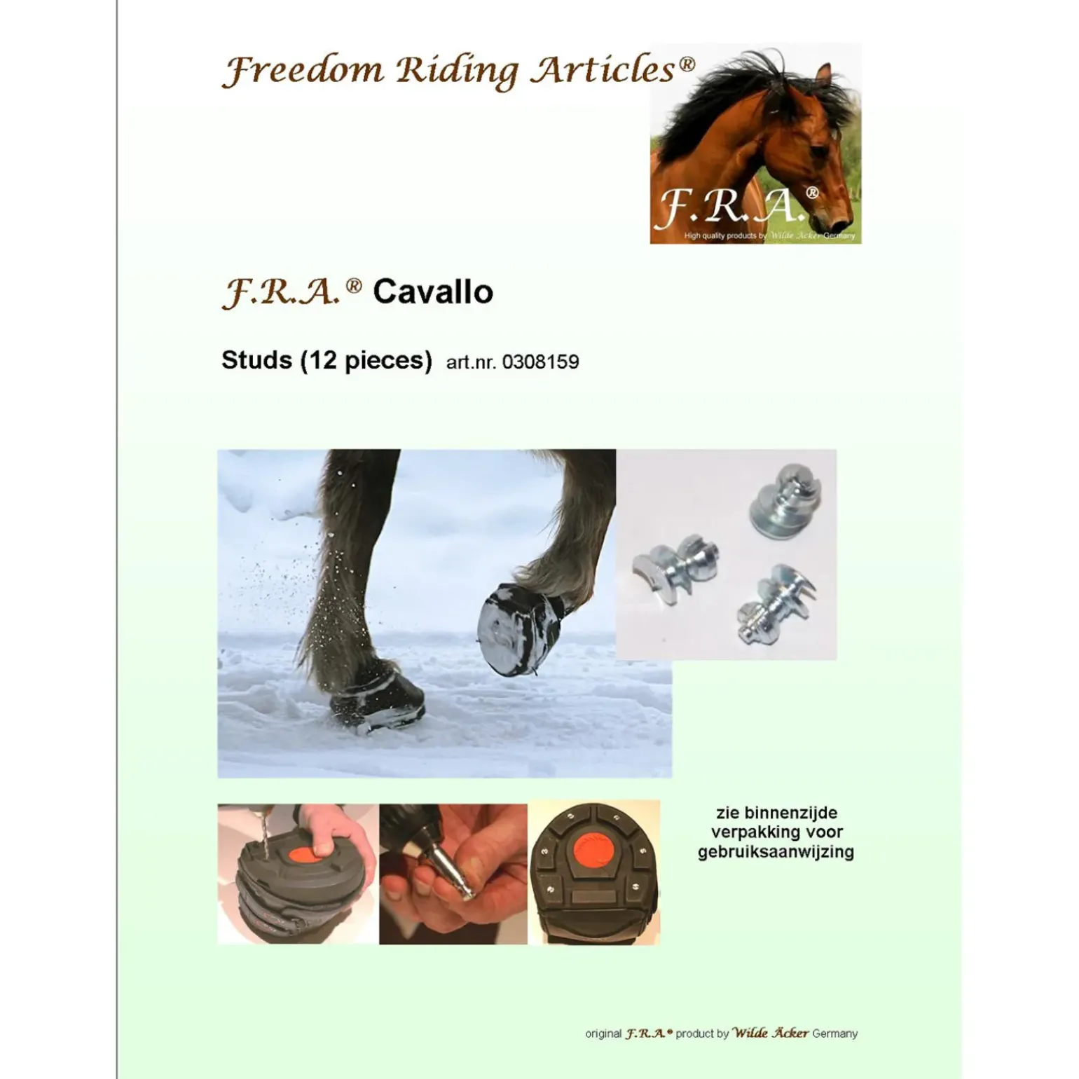 F.R.A. Lots De Crampons Cavallo, 12 Pieces