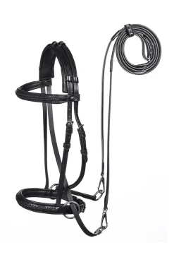 F.R.A. Ulan Bitless Bridle (System 5) Leather W/ Leather Reins