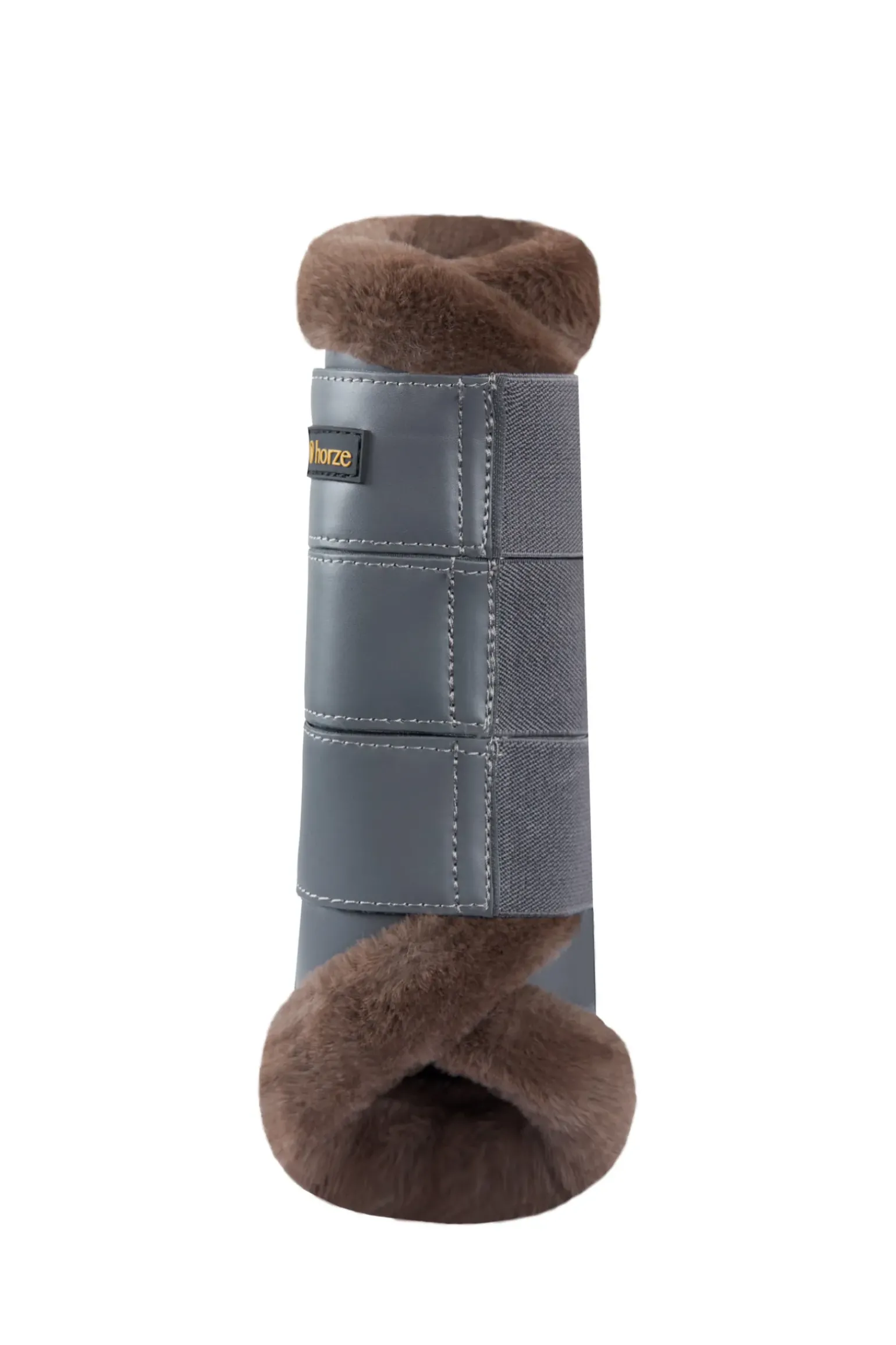 Guetres De Protection Fermees Protege-Tendons Avec Doublure Fausse Fourrure Horze Houston
