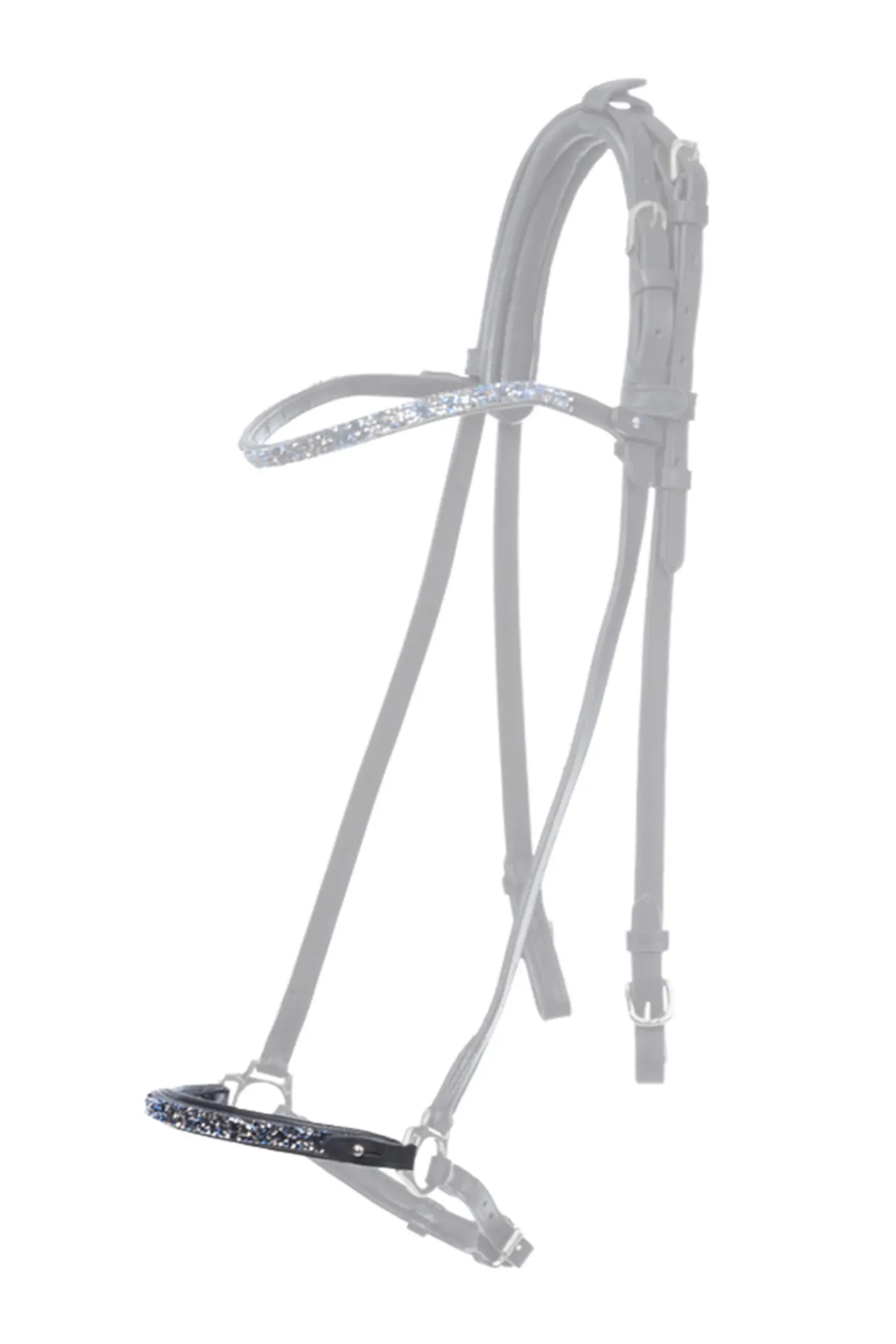 Kavalkade Blar Dropped Noseband Piece For Kjartan Icelandic Bridle