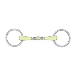 Mors De Filet Horze A Canon Double Brisure, Anneaux Chantilly
