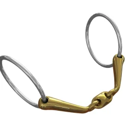Mors De Filet Ns Bits Starter, Debourrage, Reprise En Main, Epaisseur 14 Mm, Anneaux Chantilly 55 Mm
