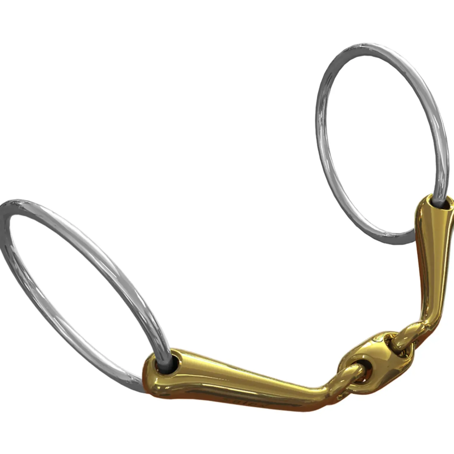 Mors De Filet Ns Bits Starter, Debourrage, Reprise En Main, Epaisseur 14 Mm, Anneaux Chantilly 70 Mm