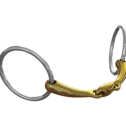 Mors De Filet Ns Bits Team Up, Double Brisure, Articulation Ovale, Epaisseur 16 Mm, Anneaux Chantilly 70 Mm