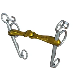 Mors Pelham Ns Bits Turtle Tactio + Flex , Canons Epaisseur 16 Mm, Branche Inferieure 7 Cm