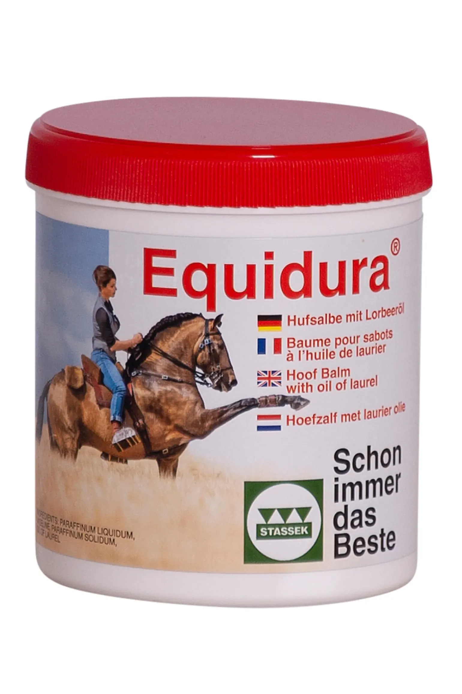Pommade A Sabots Stassek Equidura Avec Huile De Laurier, 500 Ml