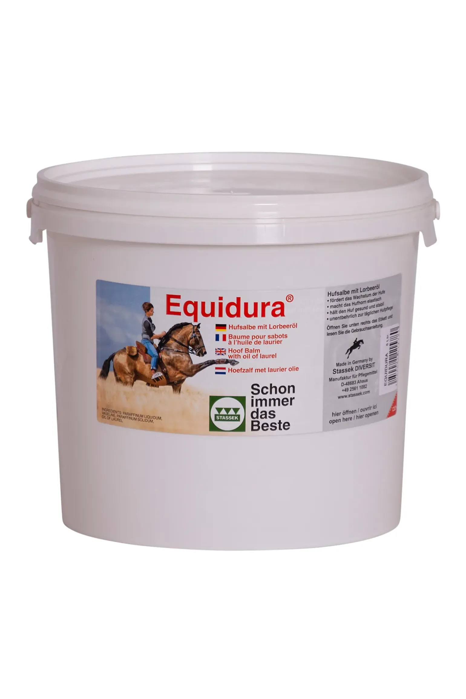 Pommade A Sabots Stassek Equidura Avec Huile De Laurier, 1000 Ml