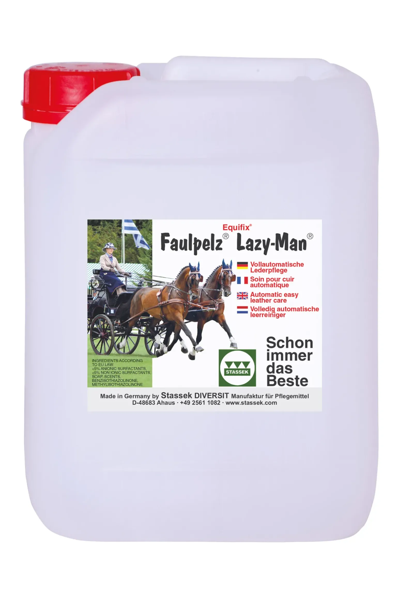 Produit D'Entretien Du Cuir Faulpelz Lazy-Man Stassek Equifix, 2 Litres