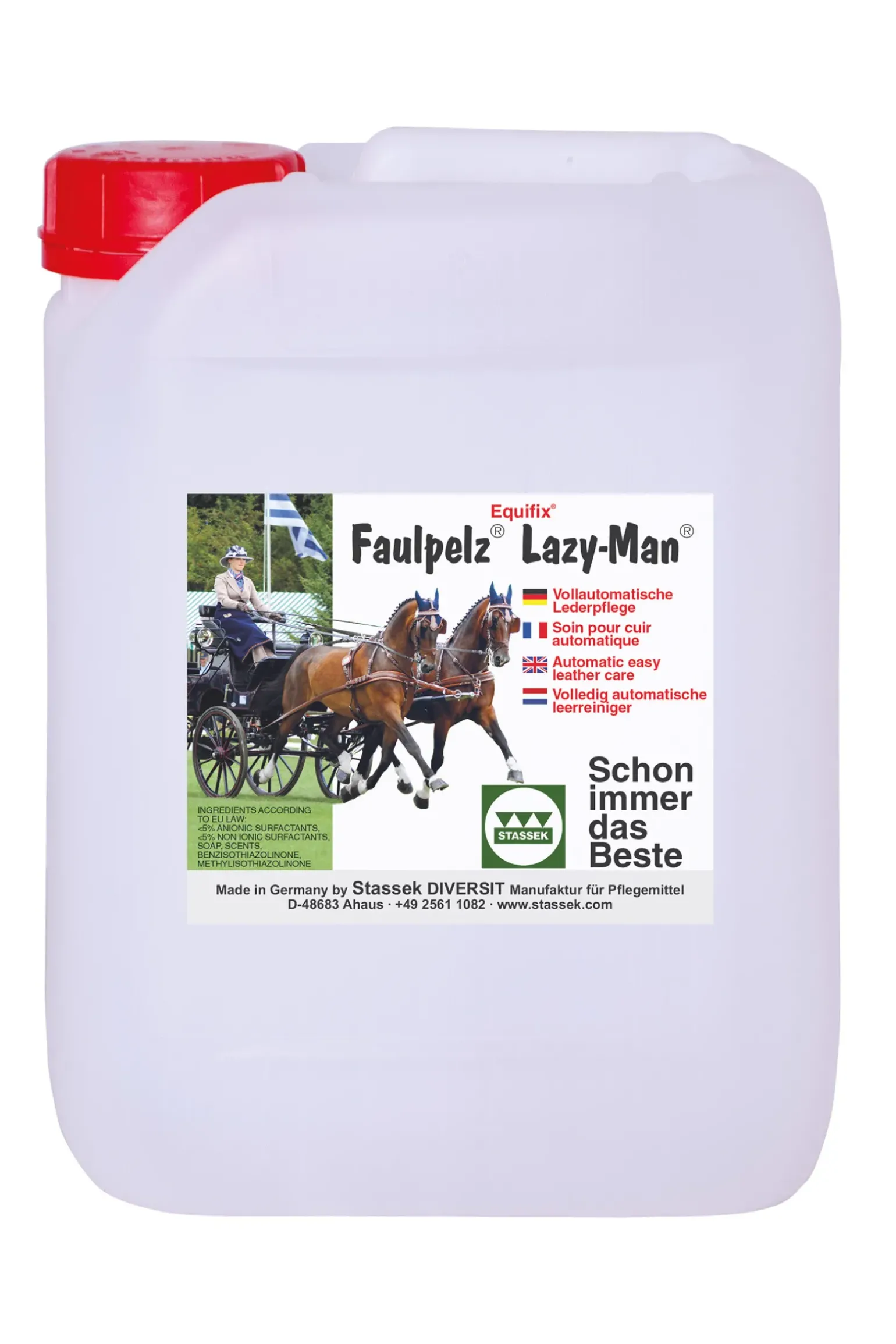 Produit D'Entretien Du Cuir Faulpelz Lazy-Man Stassek Equifix, 5 Litres