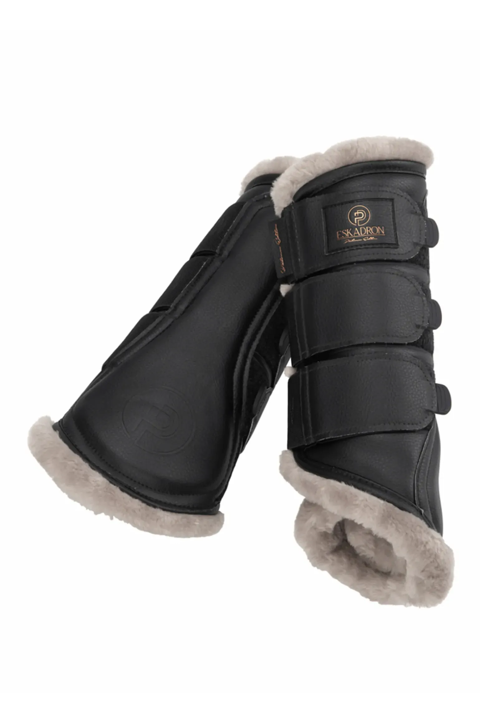 Protege-Tendons Eskadron Platinum 23 En Similicuir Et Fausse Fourrure