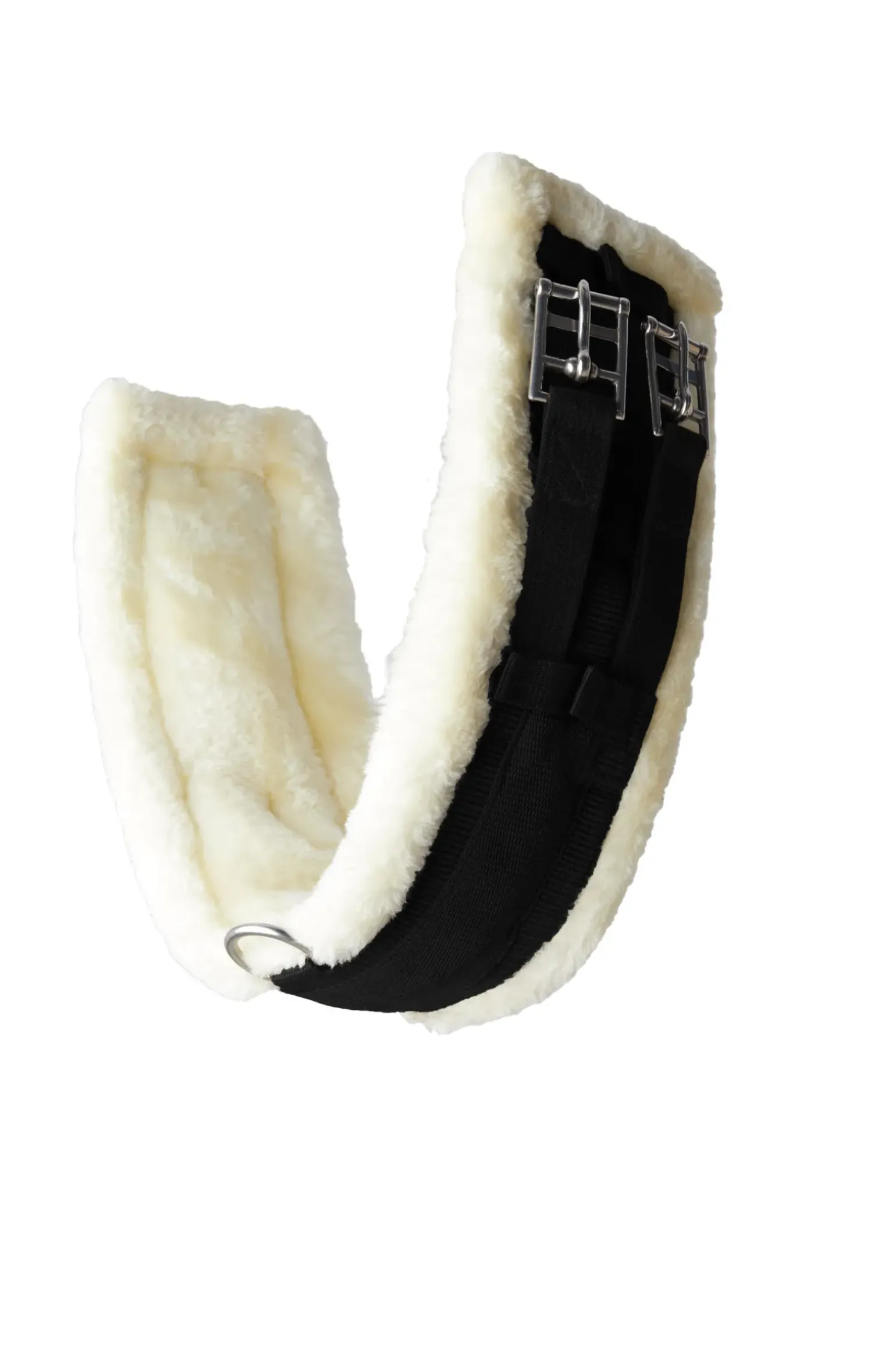 Sangle De Dressage Horze Tartu En Neoprene Avec Fausse Fourrure Non Amovible