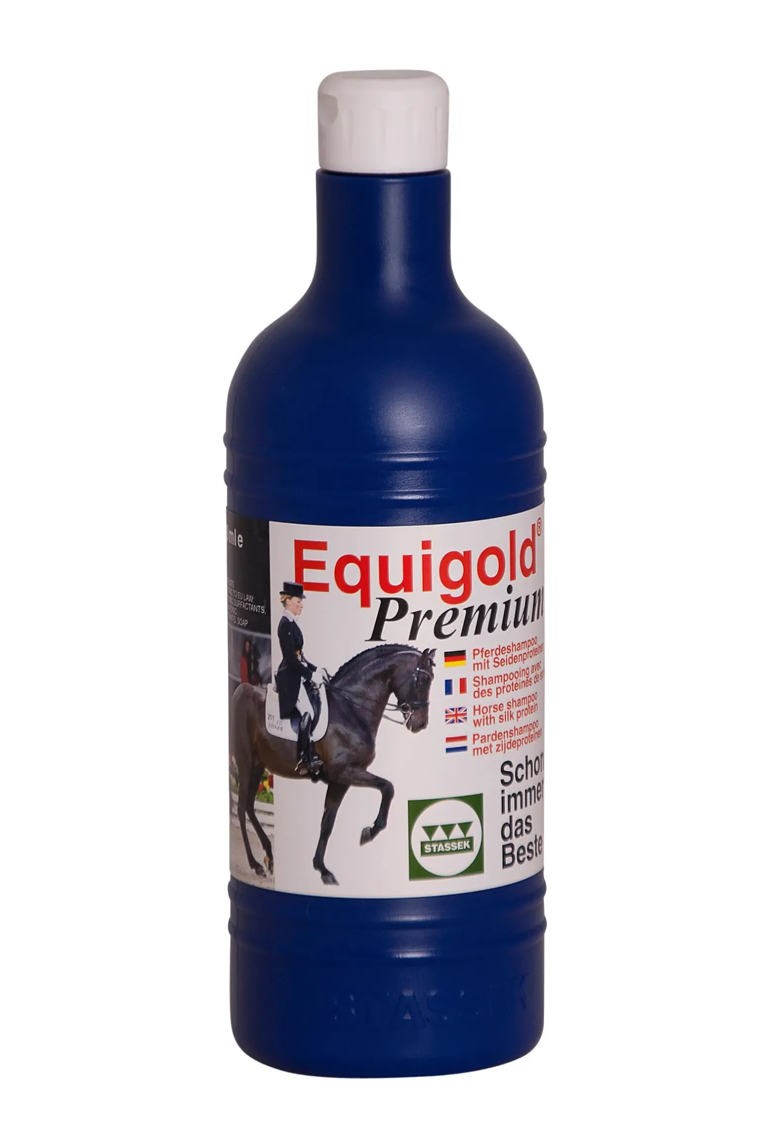 Shampoing Stassek Equigold Avec Proteines De Soie, 750 Ml