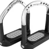 Sprenger Flexcite Grip Stirrups, Ss 4.3/4 With Metal Pad