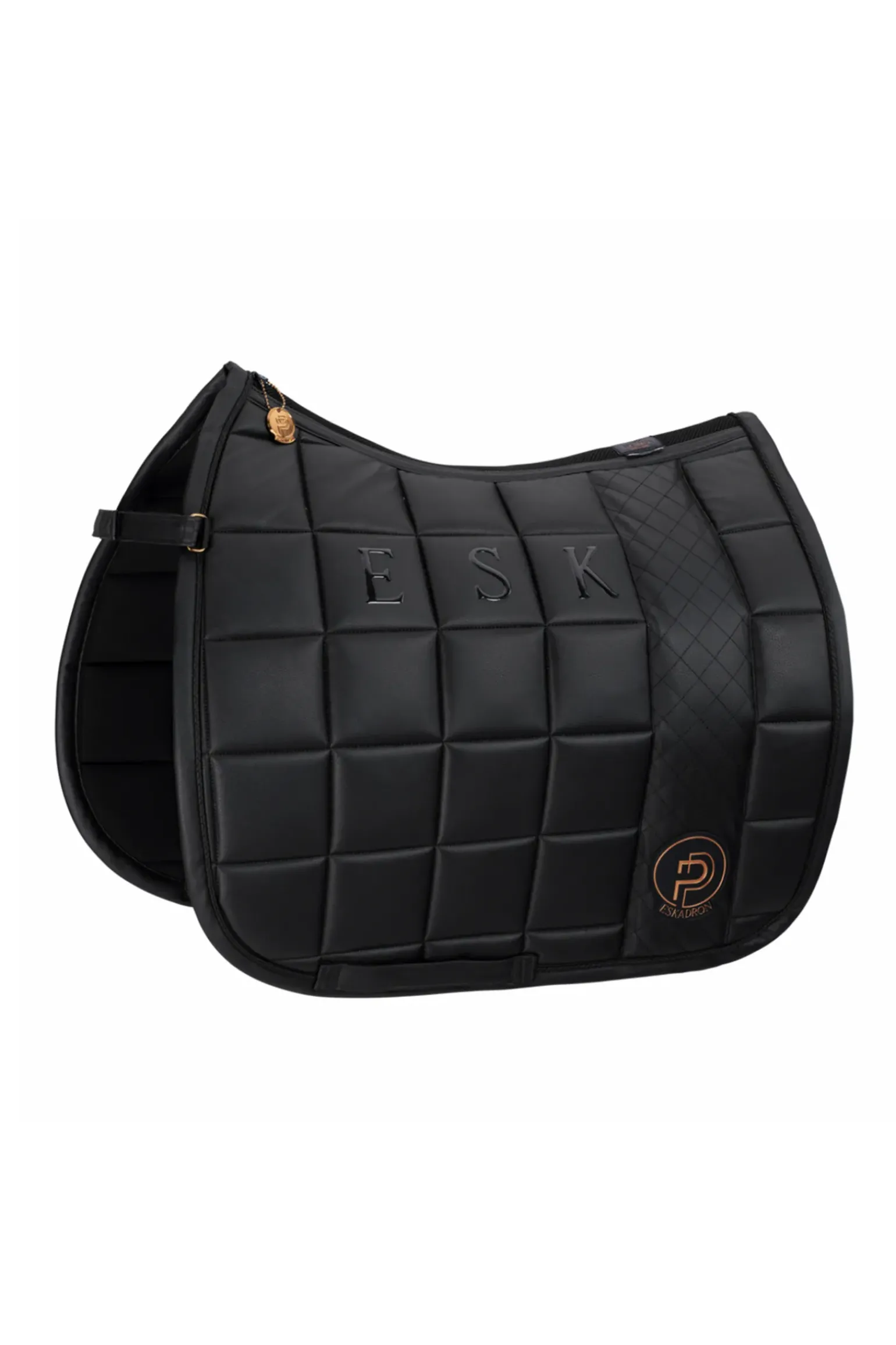 Tapis De Selle De Dressage Eskadron Platinum 23 Big Square En Similicuir