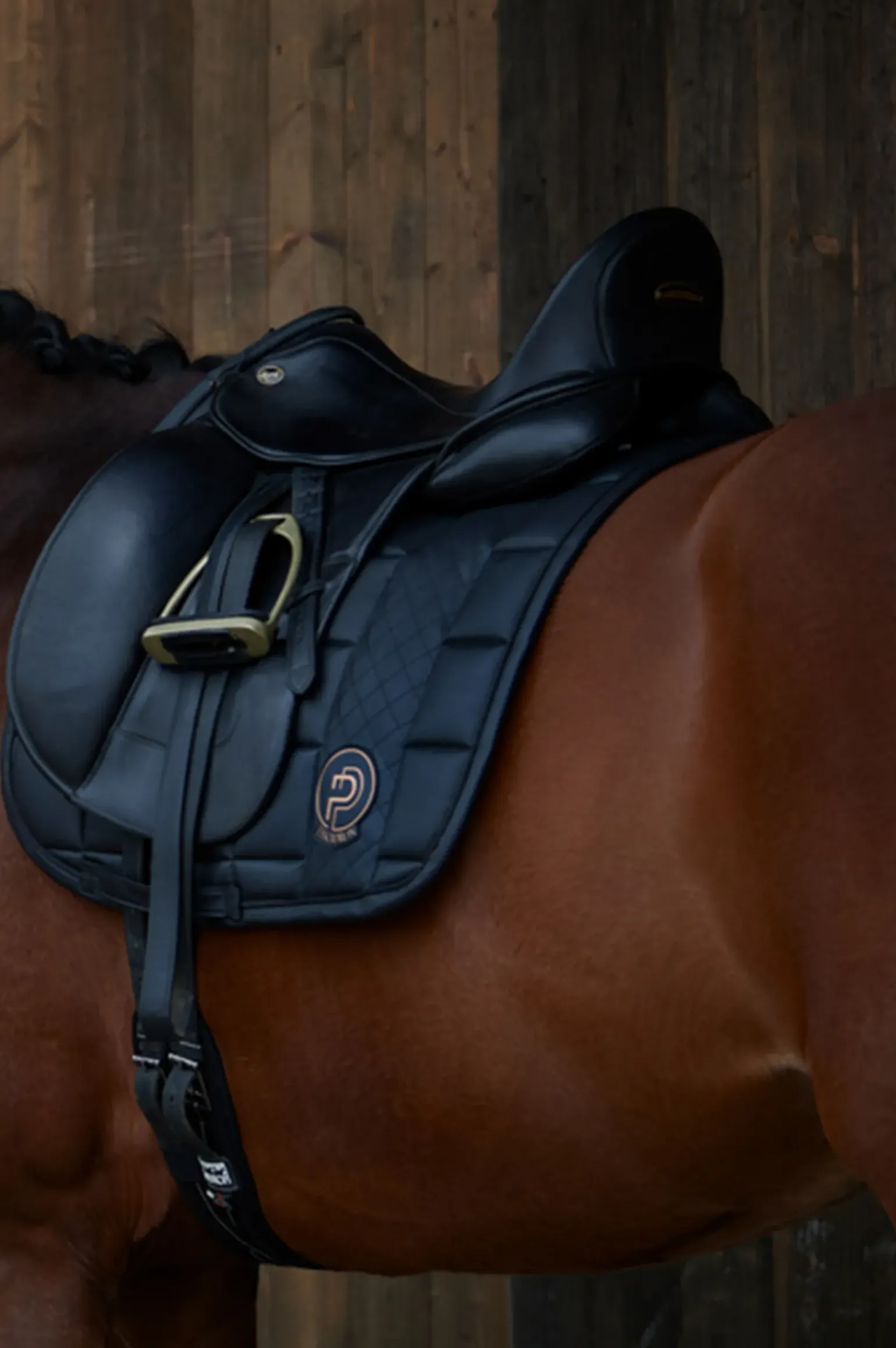 Tapis De Selle De Dressage Eskadron Platinum 23 Big Square En Similicuir
