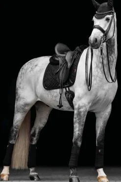 Tapis De Selle De Dressage Lemieux Daim Cristaux