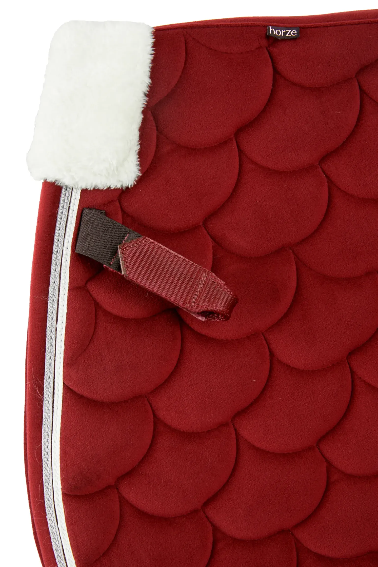 Tapis De Selle De Dressage Horze Geneva Avec Fausse Fourrure