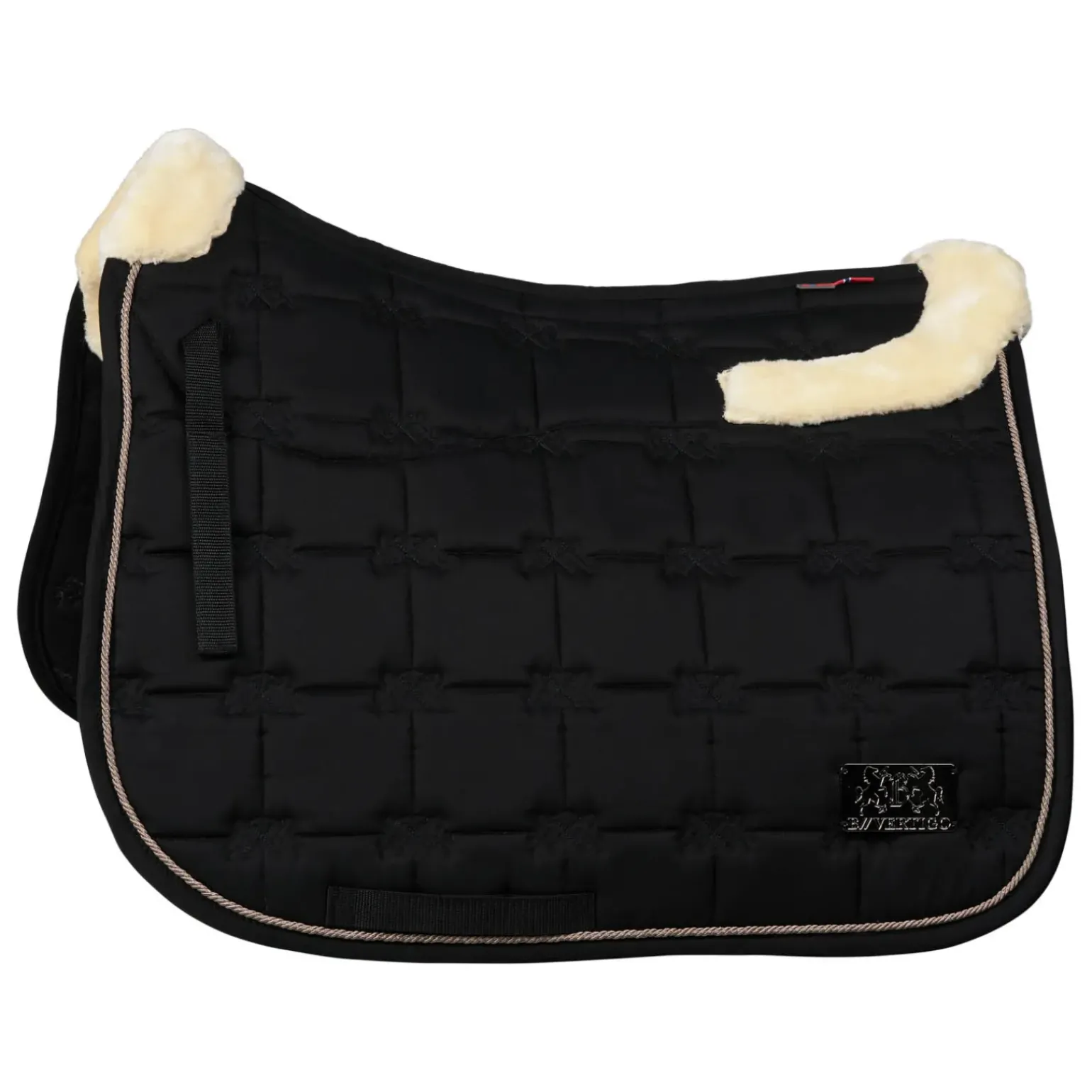 Tapis De Selle De Dressage B Vertigo Alaska Avec Bordure En Fausse Fourrure