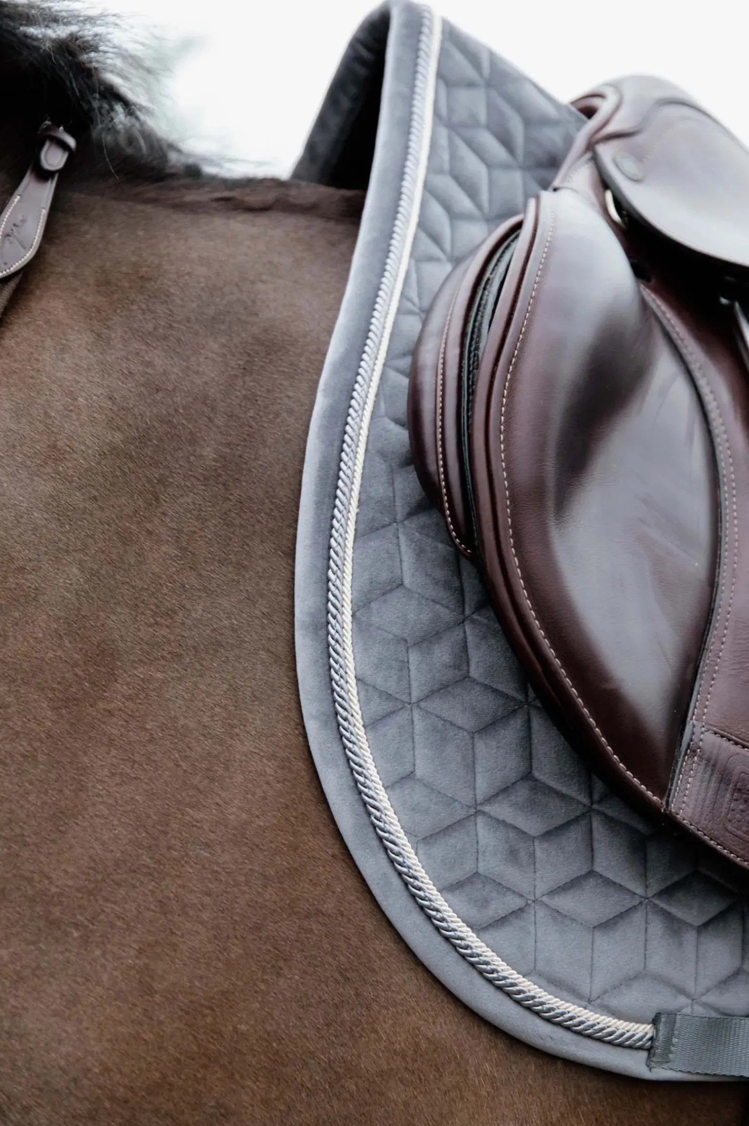 Tapis De Selle Jumping Kentucky Horsewear Basic Velvet
