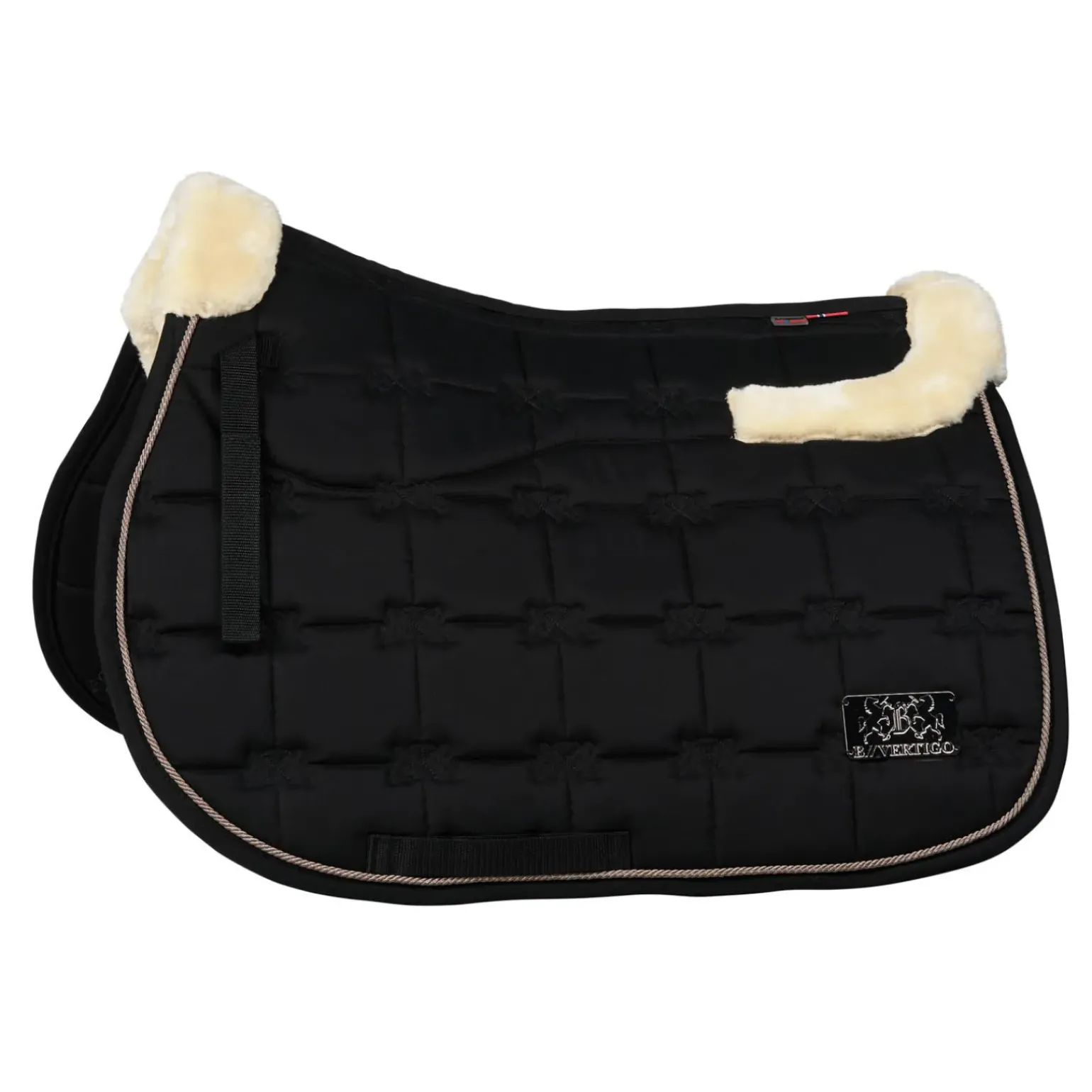 Tapis De Selle Mixte B Vertigo Alaska Avec Bordure En Fausse Fourrure