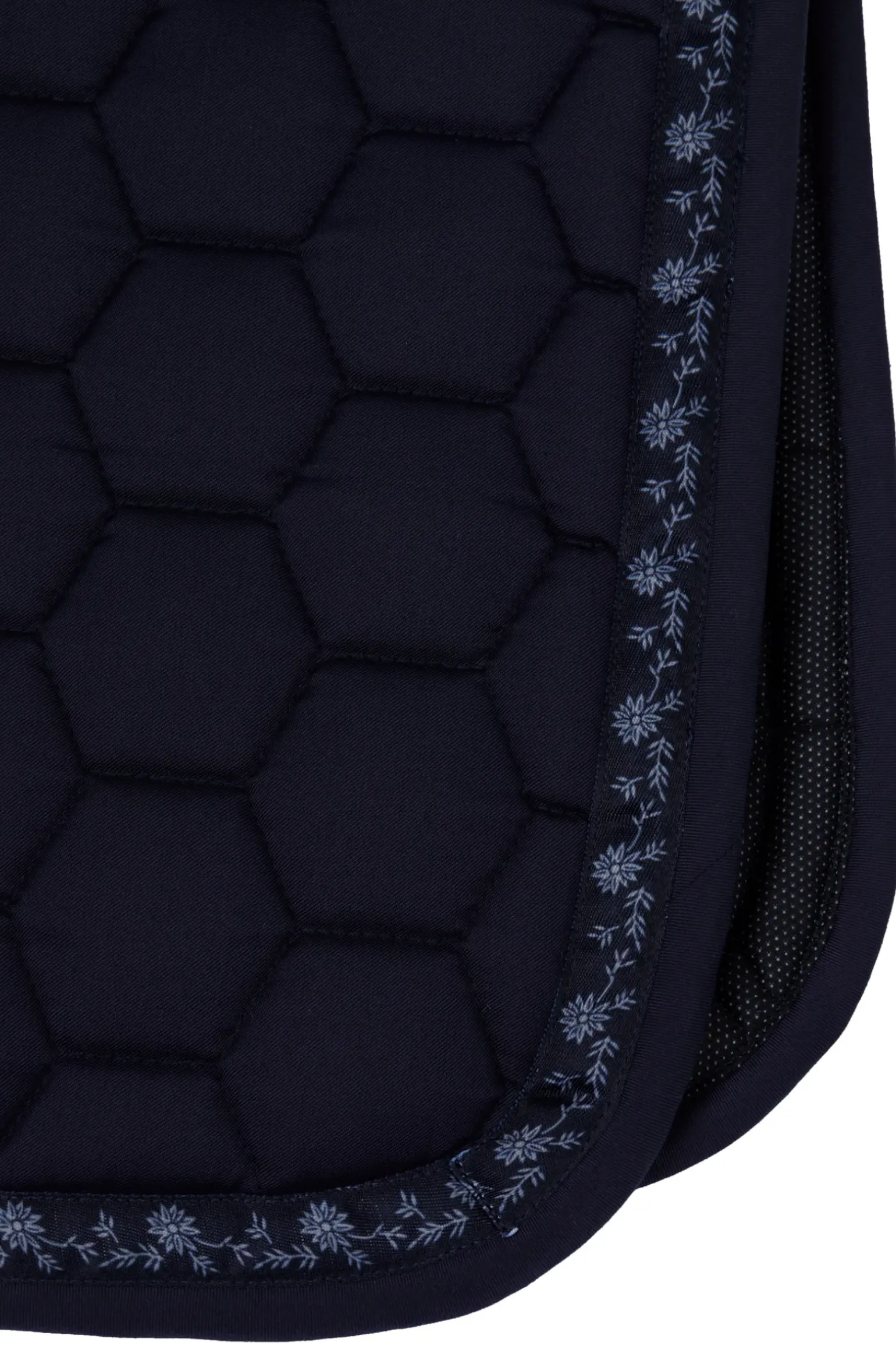 Tapis De Selle Mixte Horze Kaitlin Avec Passepoil Fleuri