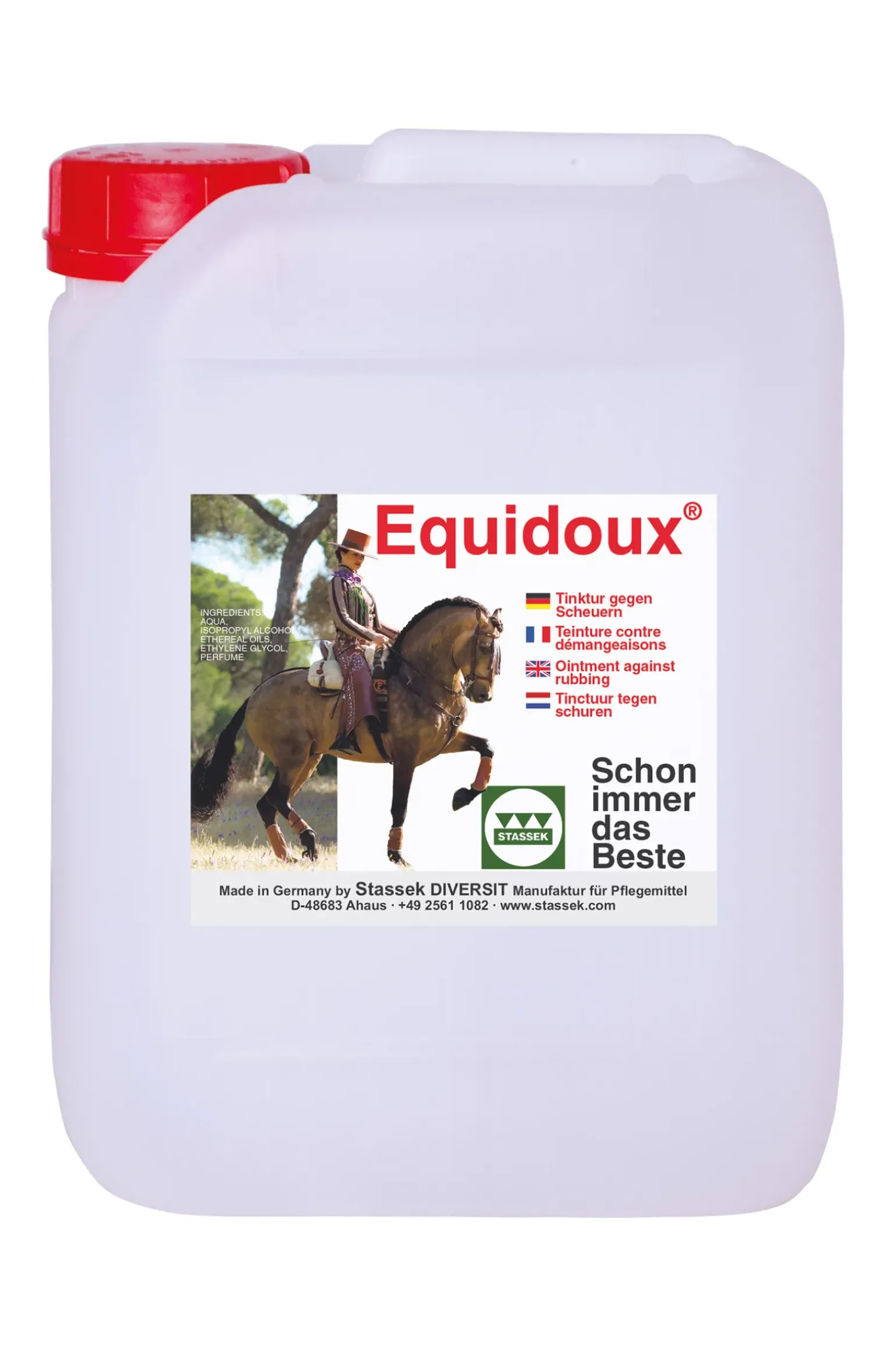 Teinture Anti-Demangeaisons Stassek Equidox, 5 Litres